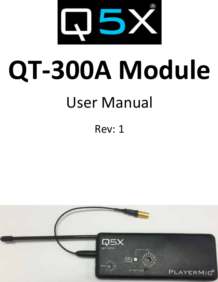  QT‐300AModuleUserManualRev:1