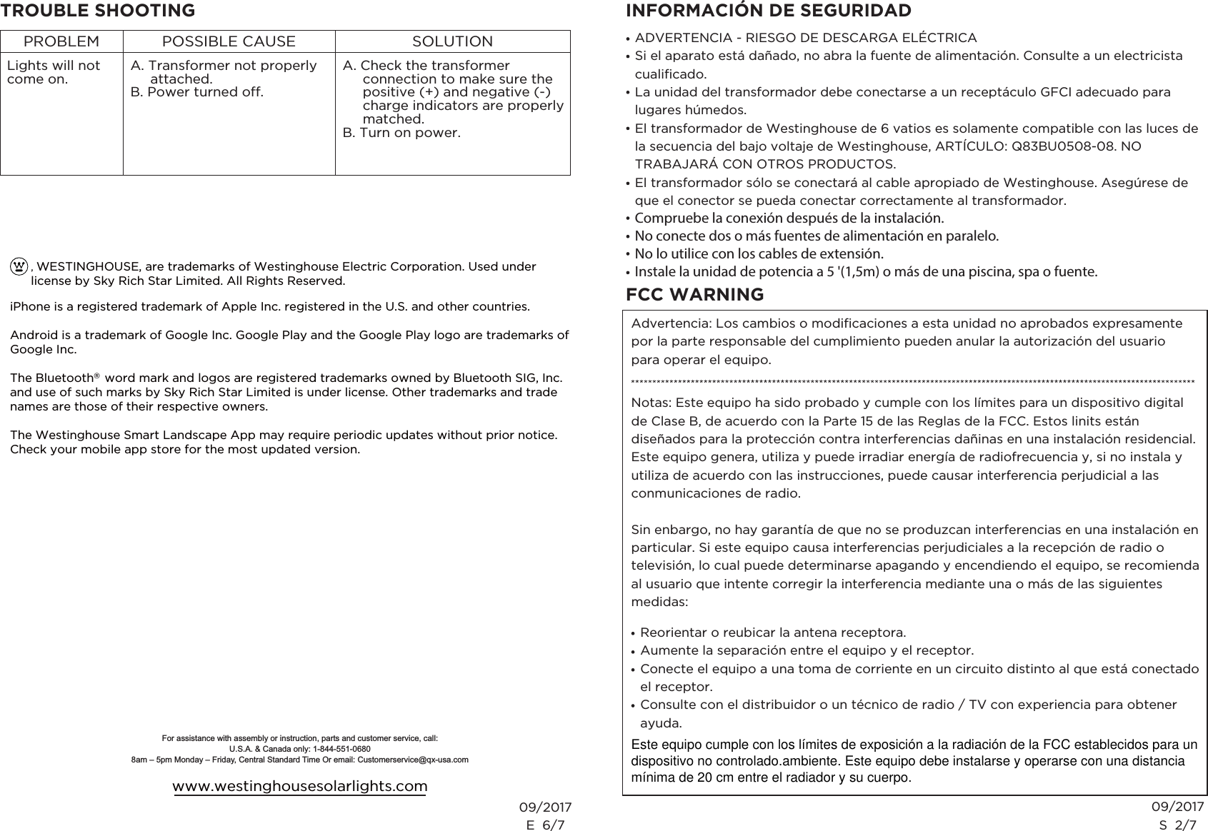 Quanxin Ligting and Electrical Q83BU050808 LED String Light User