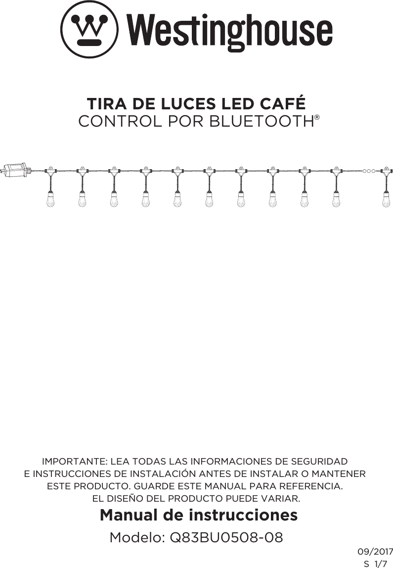 Quanxin Ligting and Electrical Q83BU050808 LED String Light User