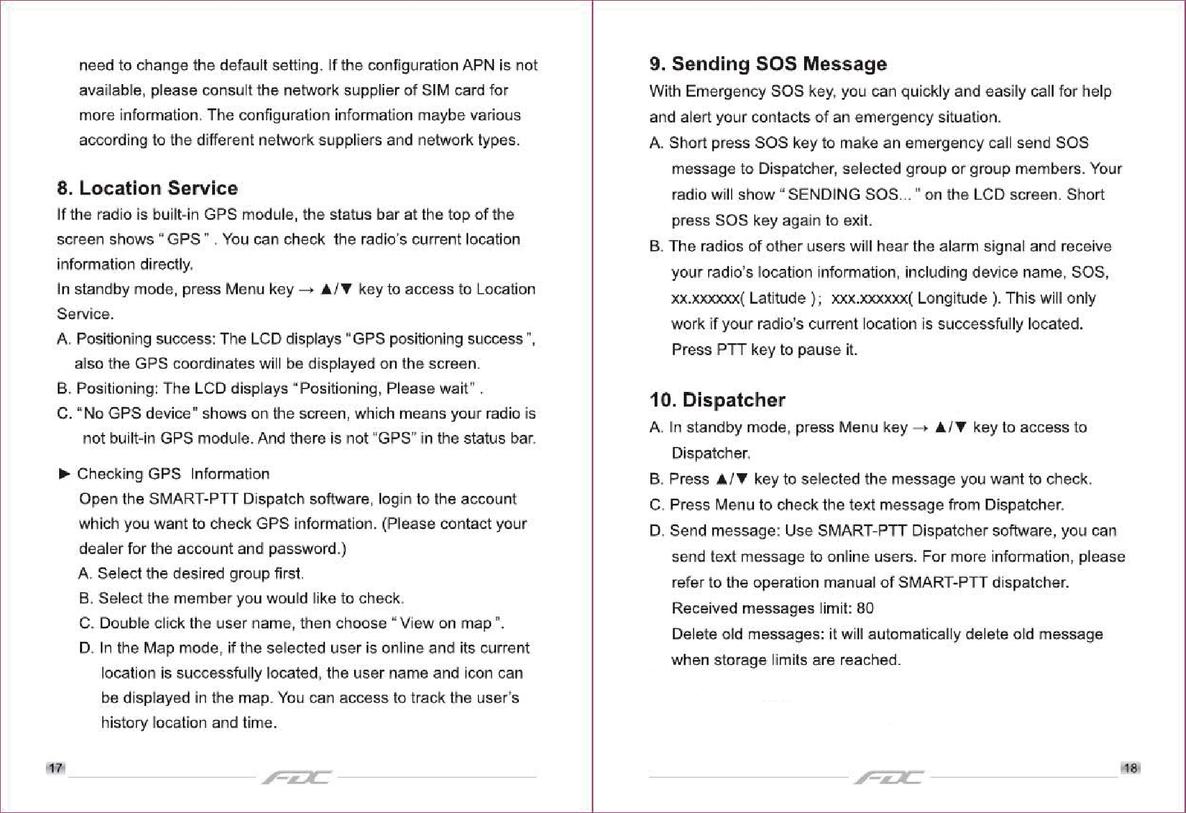 Page 12 of Quanzhou Feidaxin Electronics FD-798W 3G Network Radio User Manual