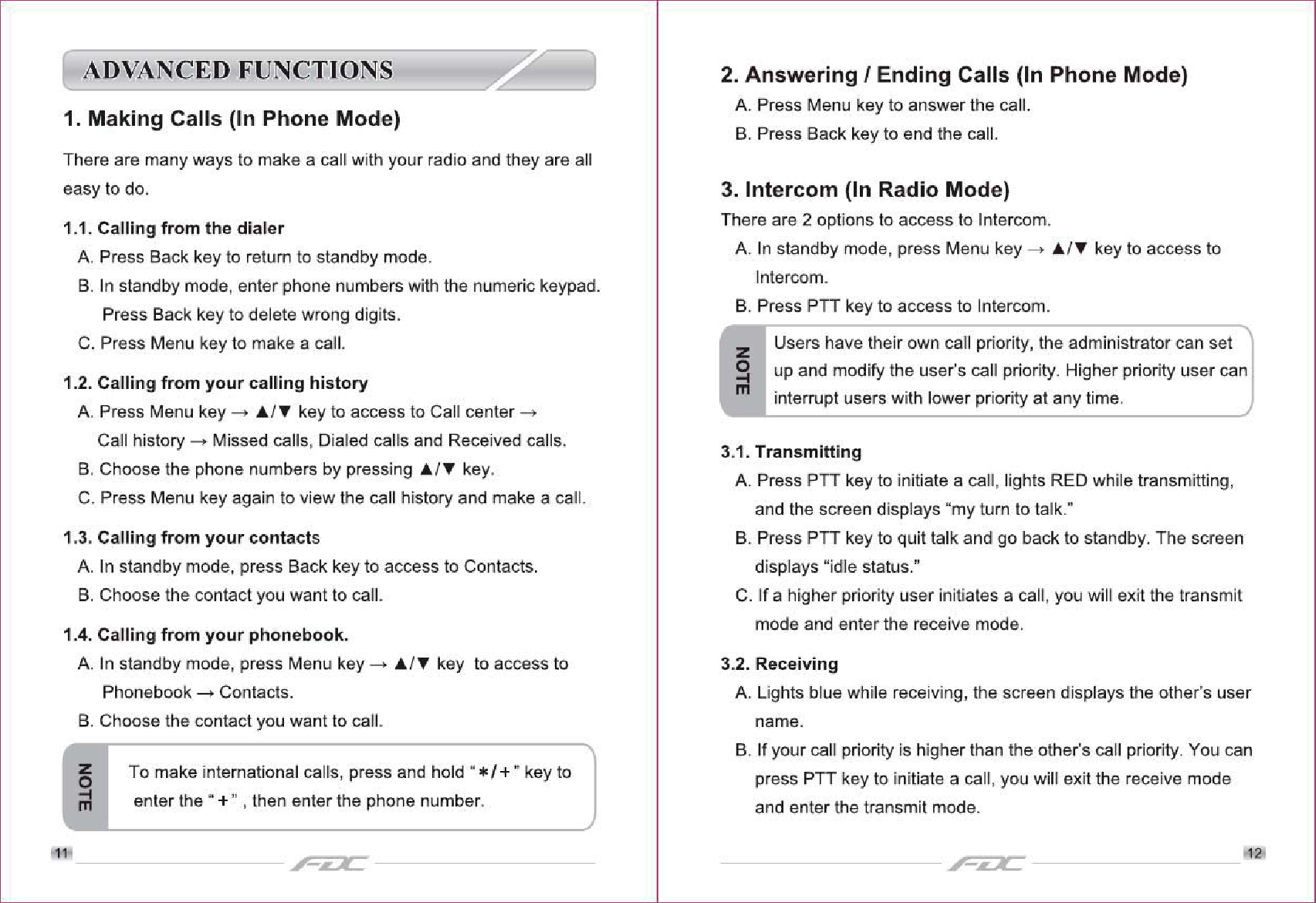 Page 9 of Quanzhou Feidaxin Electronics FD-798W 3G Network Radio User Manual