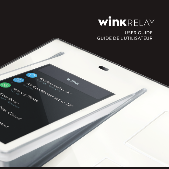 USER GUIDEGUIDE DE L&apos;UTILISATEUR