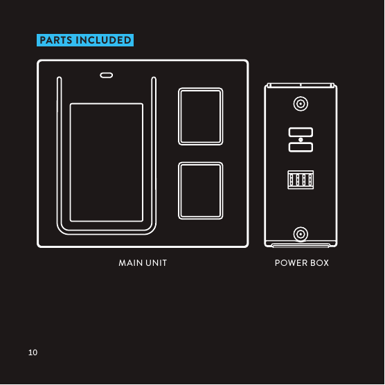 MAIN UNIT POWER BOX PARTS INCLUDED