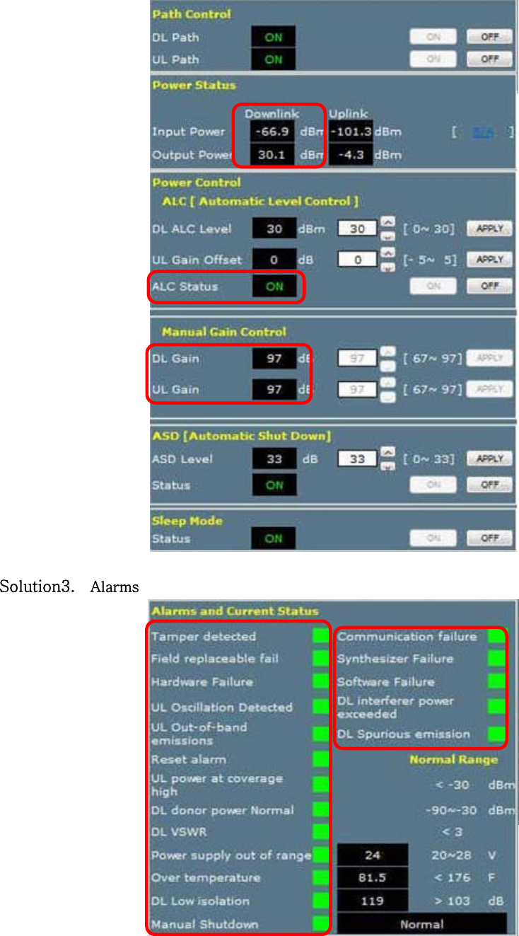   Solution3.   Alarms    