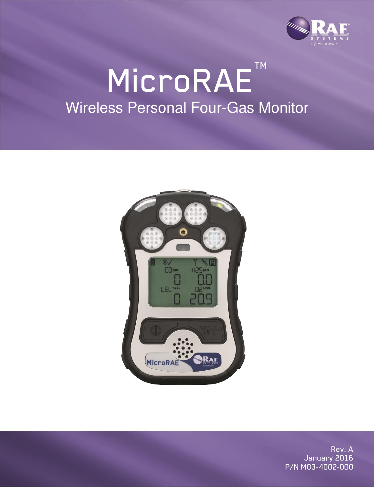  Wireless Personal Four-Gas Monitor 