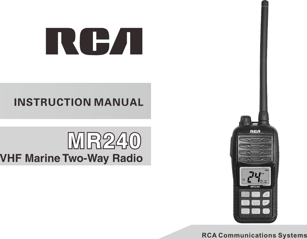 RCA Communications SystemsVHF Marine Two-Way Radio