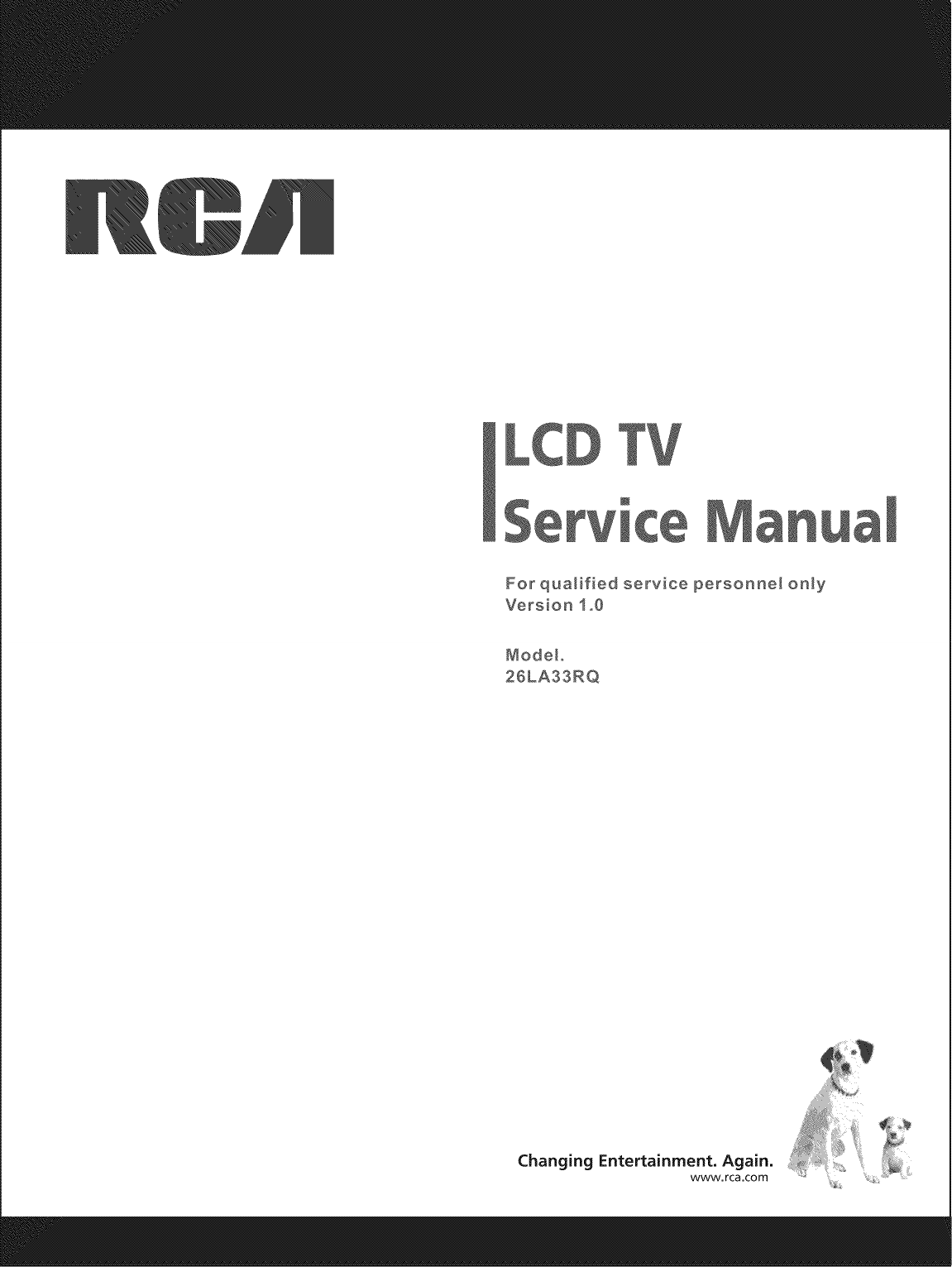 RCA 26LA30RQ User Manual LCD TELEVISION Manuals And Guides 1208240L