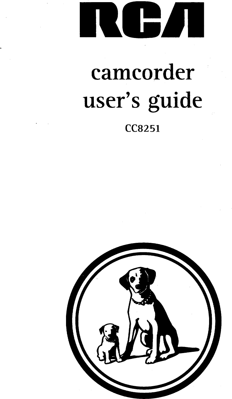 RCA Compact VHS C Camcorder Manual 98090094