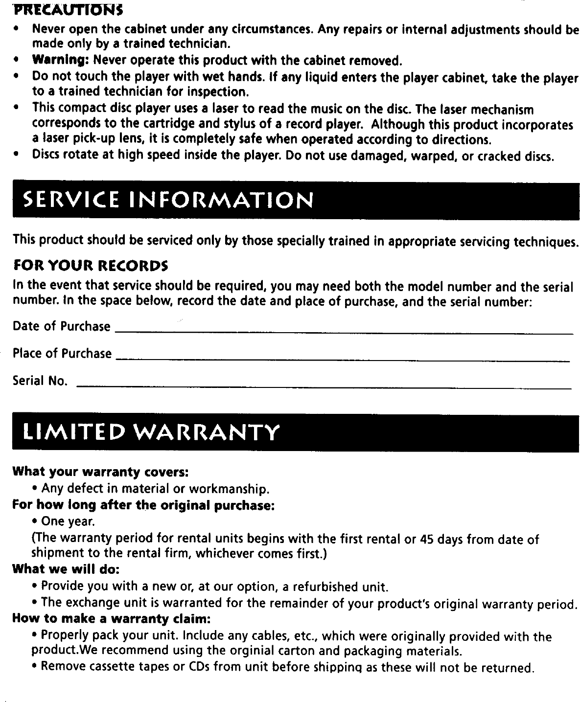 Page 10 of 12 - RCA  Tabletop Systems Manual 98120041