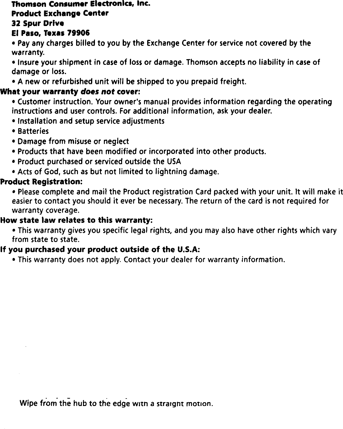 Page 11 of 12 - RCA  Tabletop Systems Manual 98120041