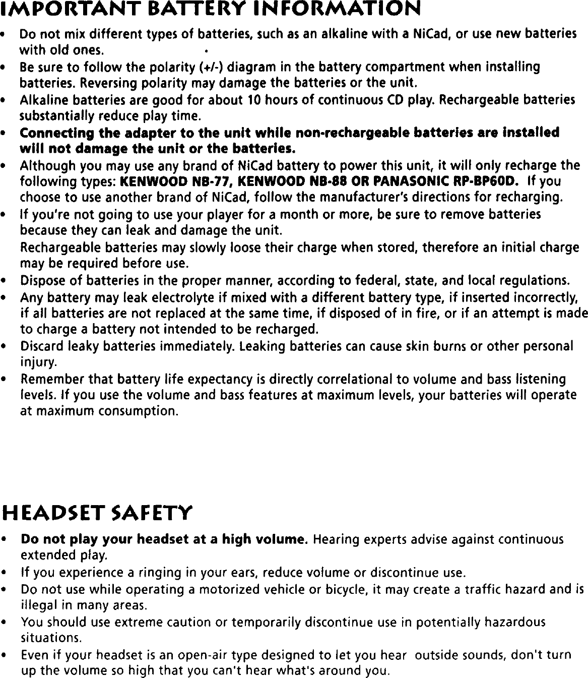 Page 2 of 12 - RCA  Tabletop Systems Manual 98120041