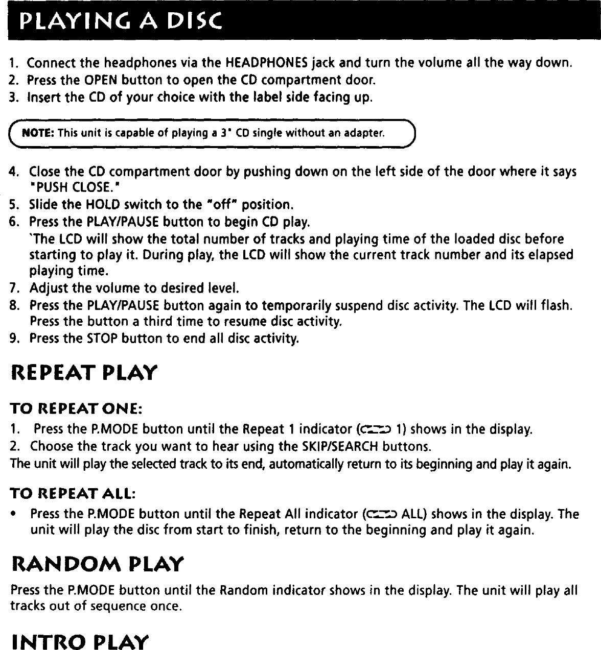 Page 6 of 12 - RCA  Tabletop Systems Manual 98120041