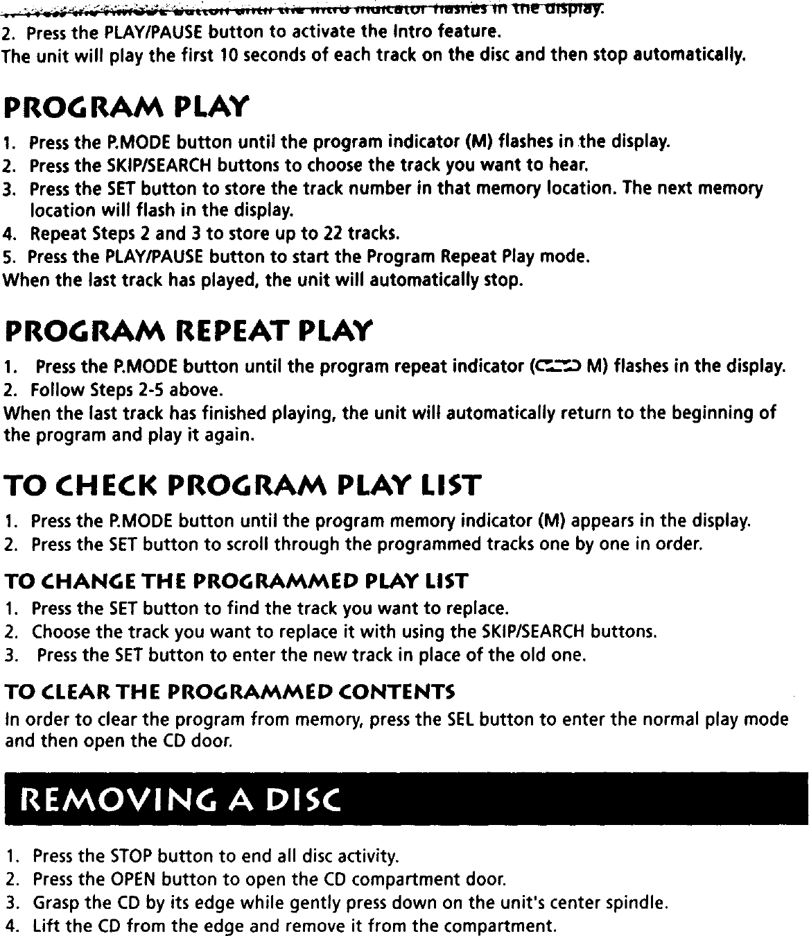 Page 7 of 12 - RCA  Tabletop Systems Manual 98120041