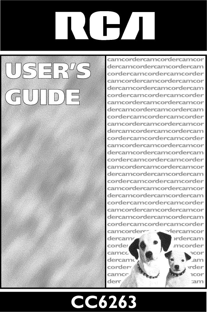 RCA CC6263 User Manual CAMCORDER Manuals And Guides L0201176