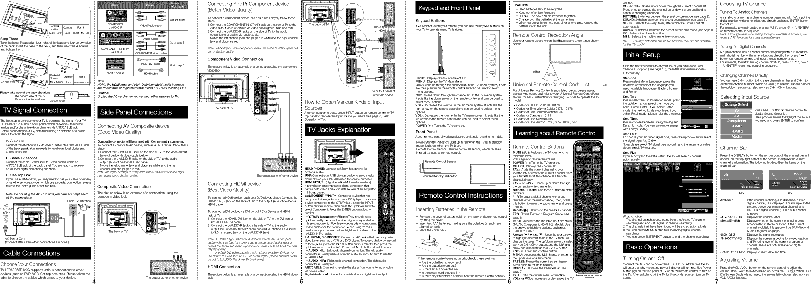 Page 2 of 4 - RCA LED60B55R120Q User Manual  LED TV - Manuals And Guides 1307131L