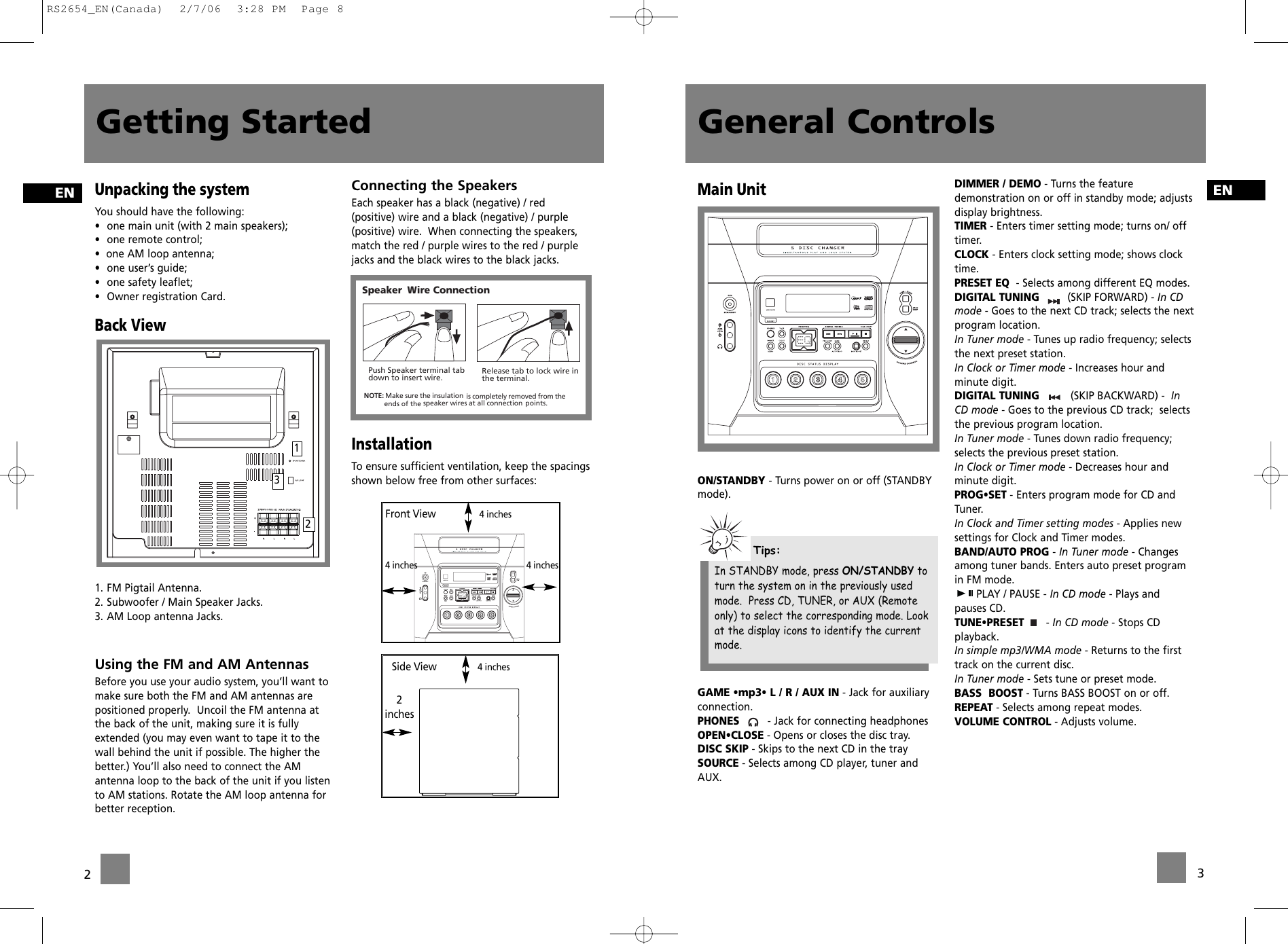 Page 4 of 11 - RCA RS2654 RS2654_EN(Canada) User Manual  To The Fab9af3f-9098-4d46-a556-a1a1d4645550