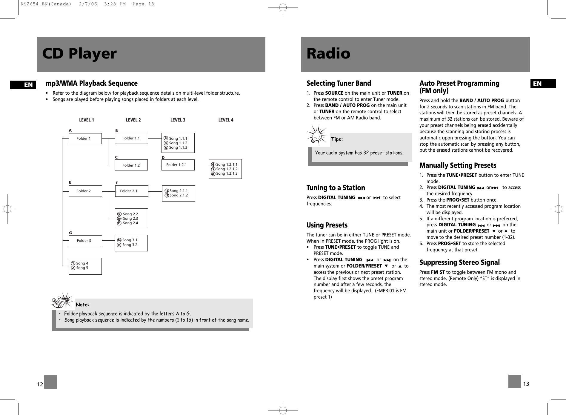 Page 9 of 11 - RCA RS2654 RS2654_EN(Canada) User Manual  To The Fab9af3f-9098-4d46-a556-a1a1d4645550