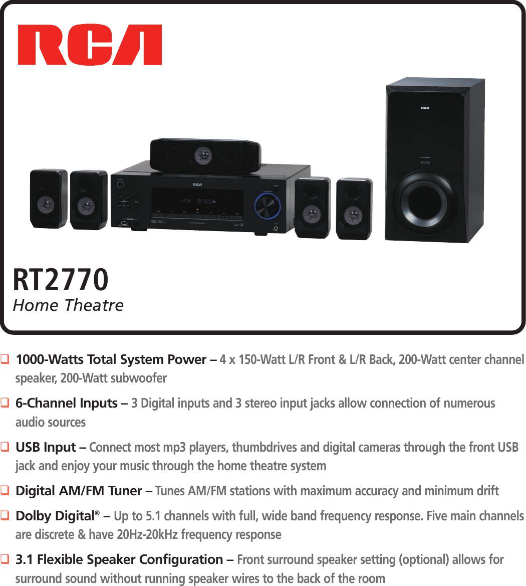 Page 1 of 2 - RCA RT2770  User Manual To The D7ae494a-d36a-9034-b96e-e7696385d3bf