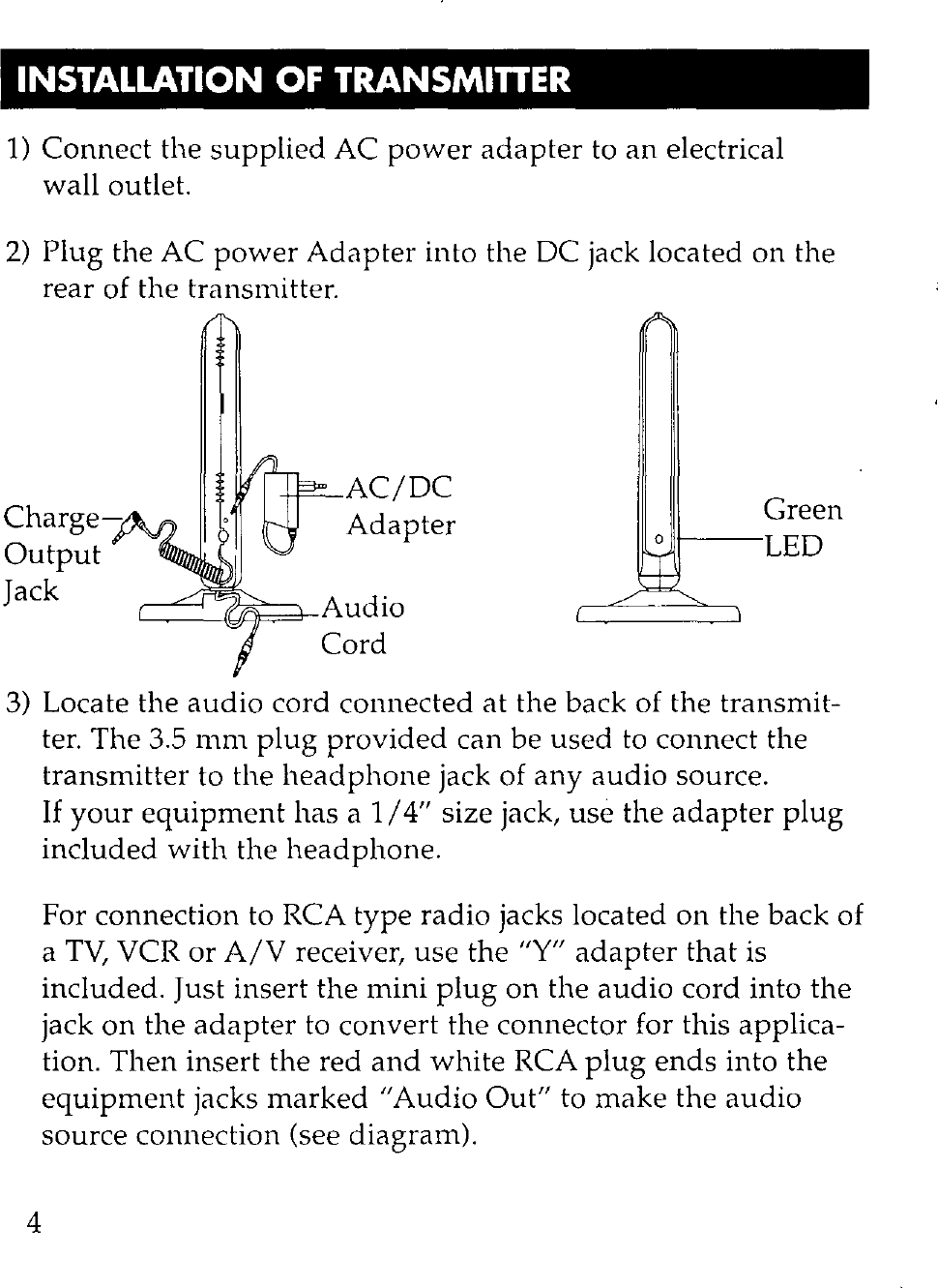 Page 4 of 12 - RCA WHP150 User Manual  To The 4985ad82-0086-4b30-978f-70da27be204c