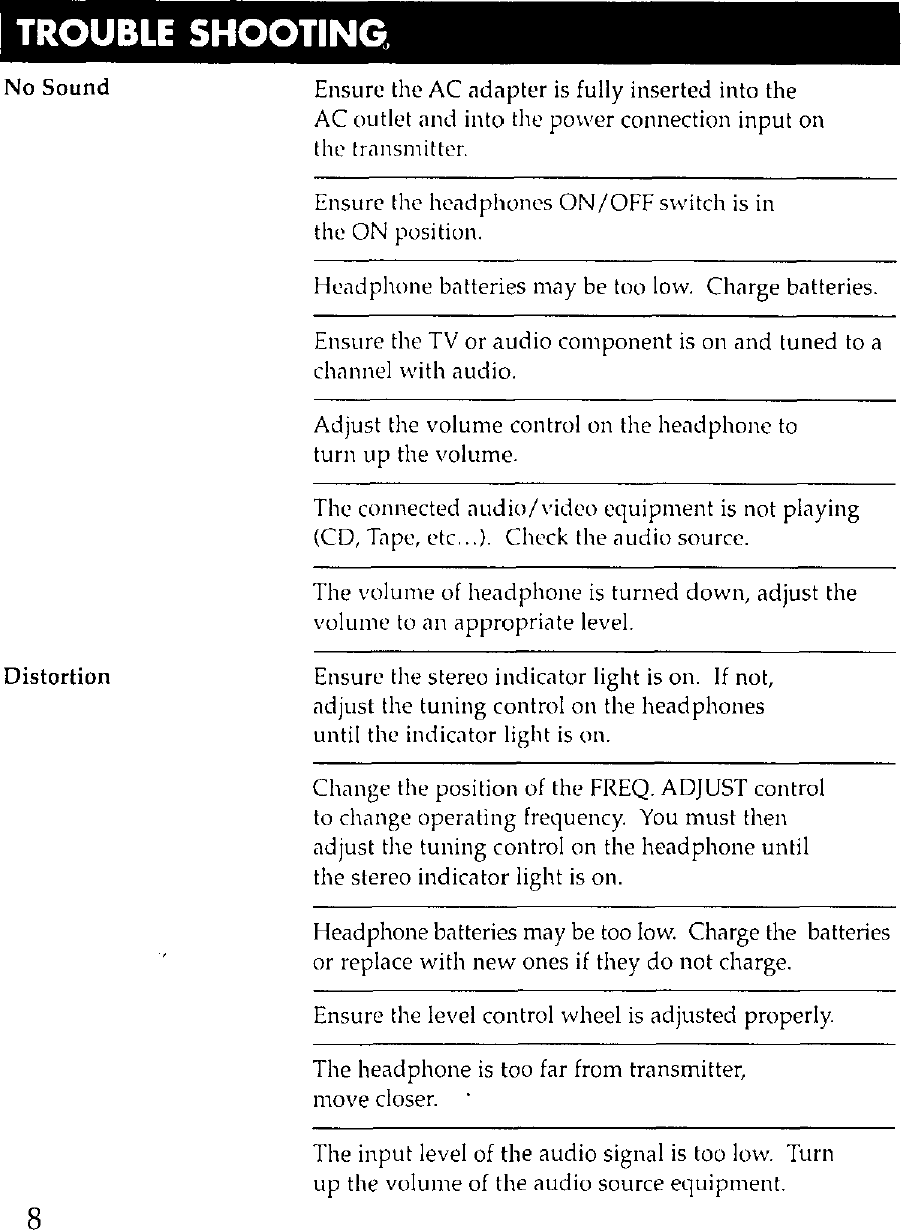 Page 8 of 12 - RCA WHP150 User Manual  To The 4985ad82-0086-4b30-978f-70da27be204c