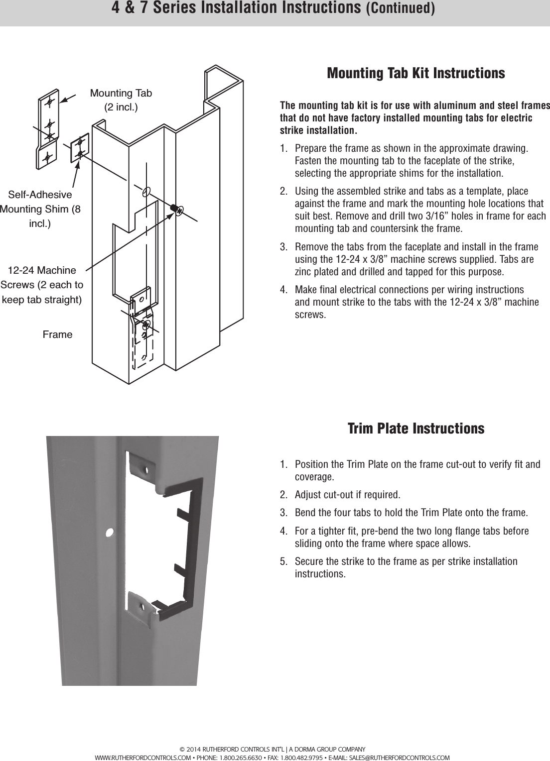 Page 3 of 4 - RCI 4 Series Installation Instructions IS47A R0814-1
