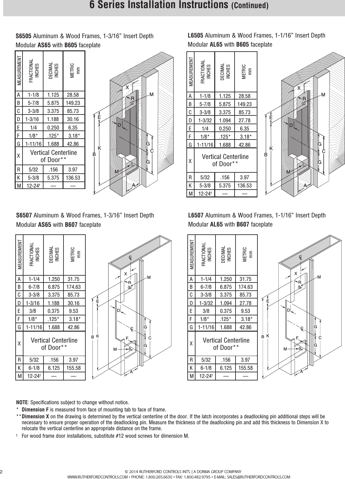 Page 2 of 6 - RCI  6 Series/7 Series Installation Instructions IS6A R0614