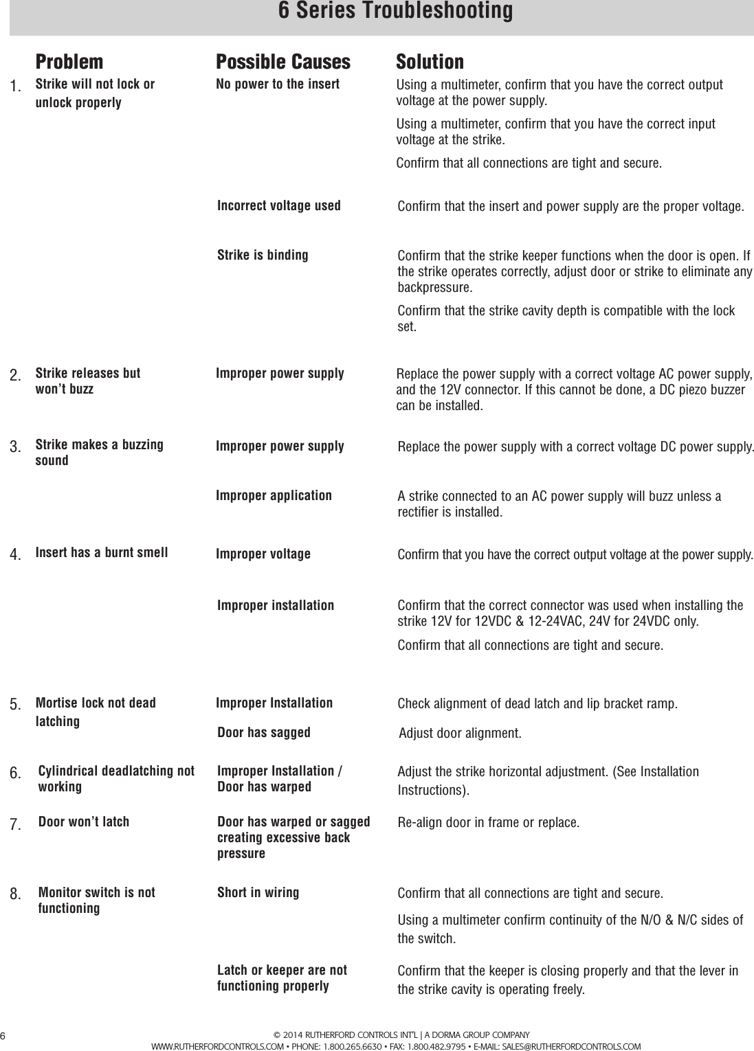 Page 6 of 6 - RCI  6 Series/7 Series Installation Instructions IS6A R0614