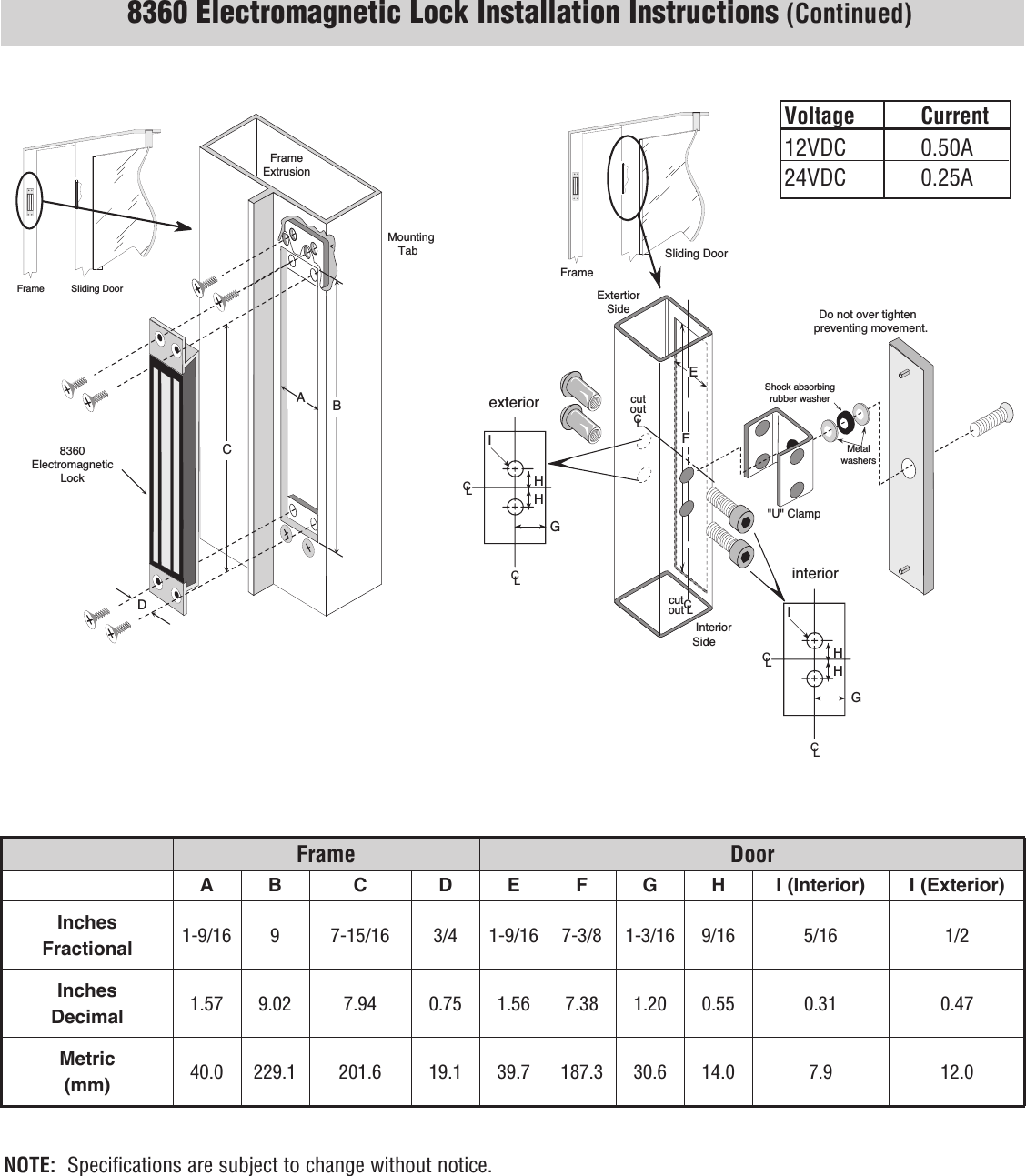 Page 3 of 4 - RCI  8360 Installation Instructions Is8360 R0615-1