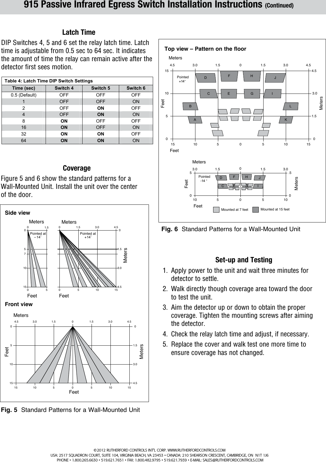 Page 3 of 4 - RCI 915 PIR Installation Instructions Is915 R0412-3
