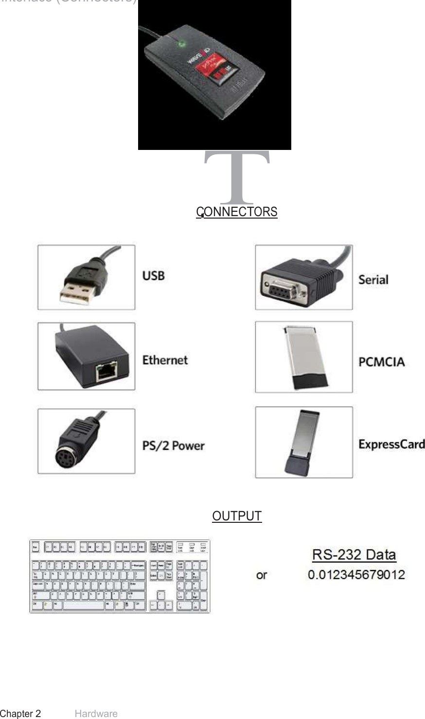 10 Chapter 2 Hardware  Interface (Connectors)              CTONNECTORS     OUTPUT   