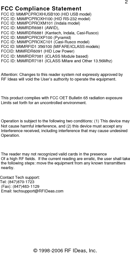 pcProx®and AIR ID®Enroll Readers