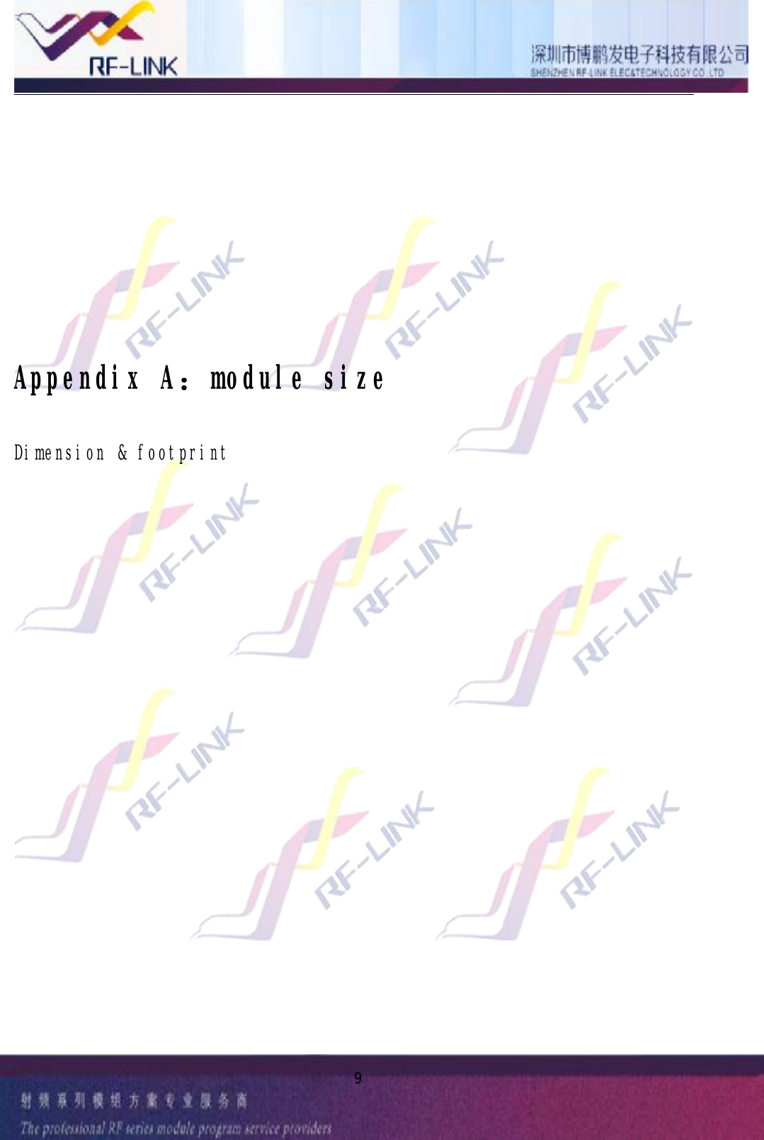 9AppendixA：modulesizeDimension&amp;footprint