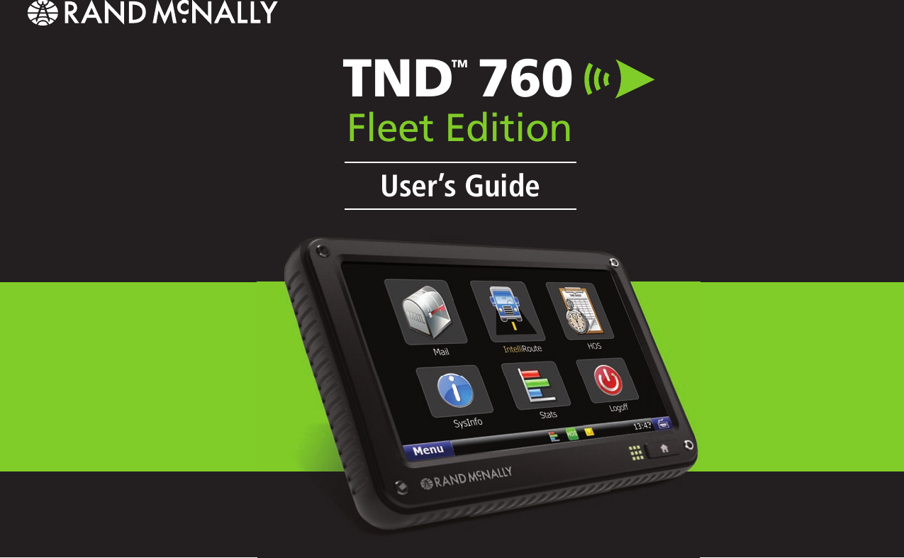  TND  760 Fleet EditionTMUser’s Guide