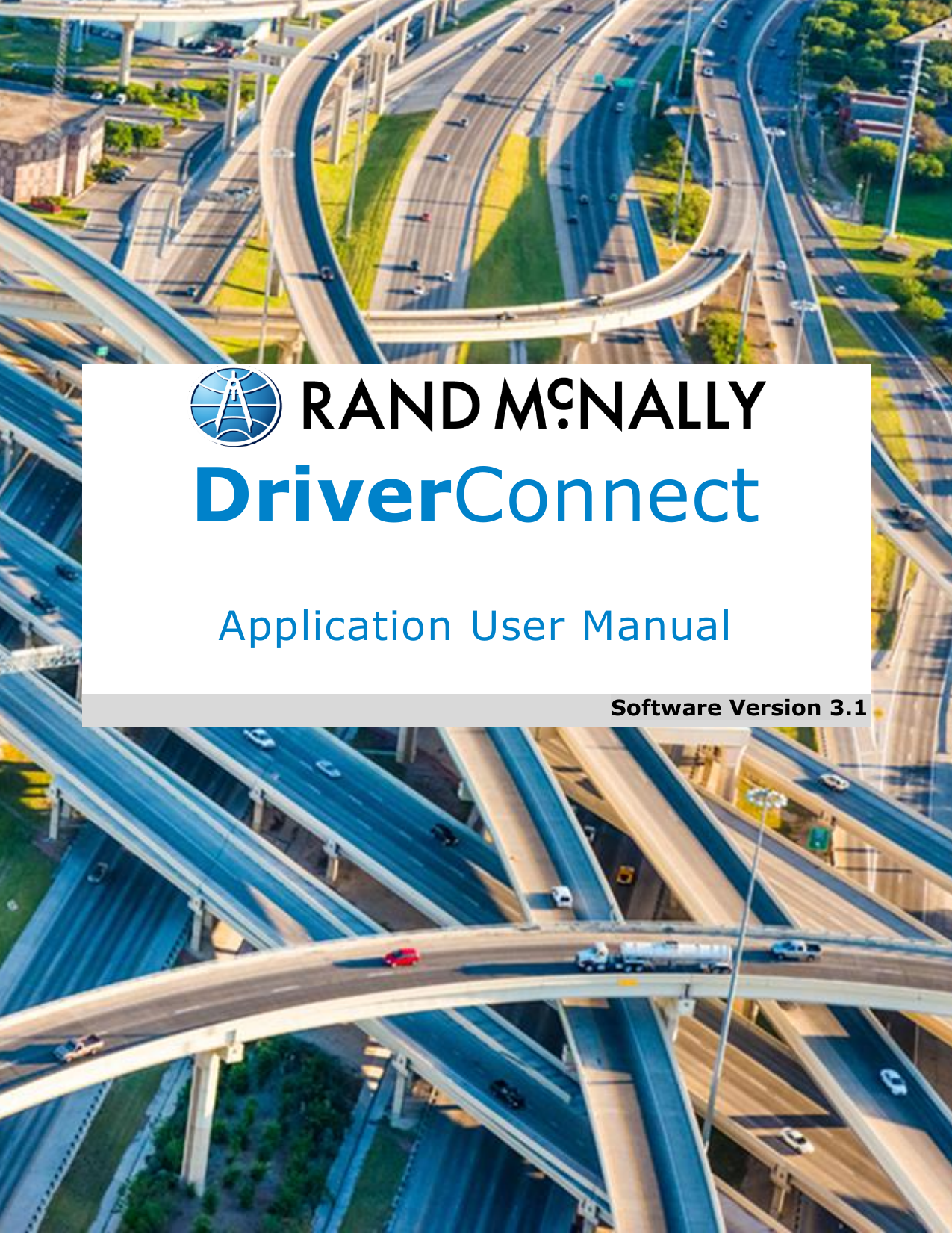 DriverConnect Application User Manual Software Version 3.1  