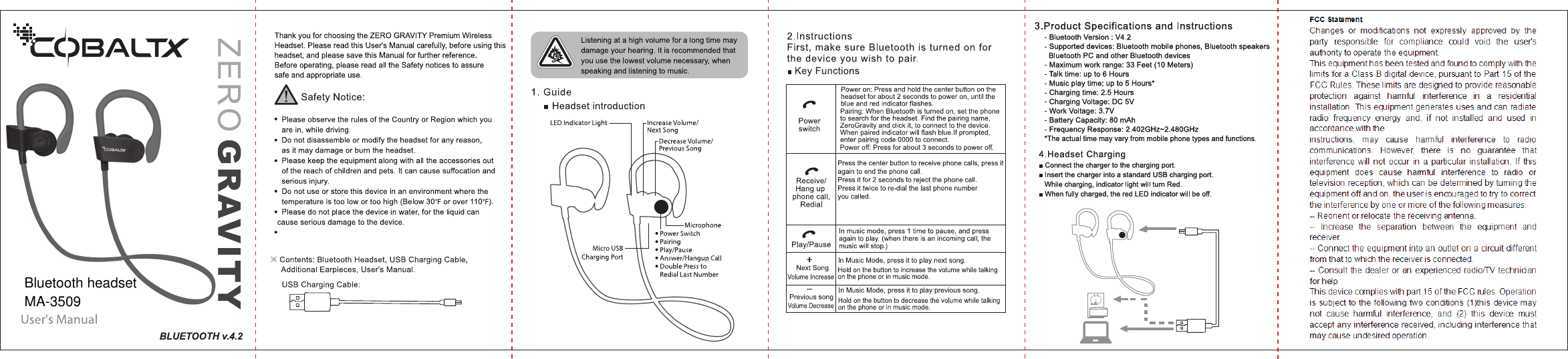 Bluetooth headsetMA-3509