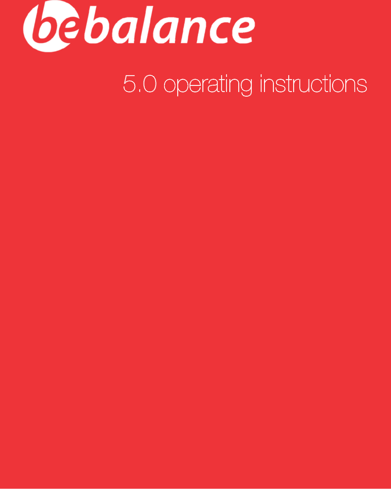 365.0 operating instructions