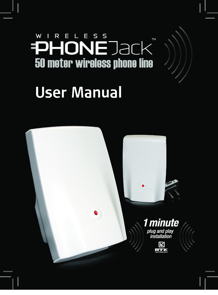 User Manual50 meter wireless phone line