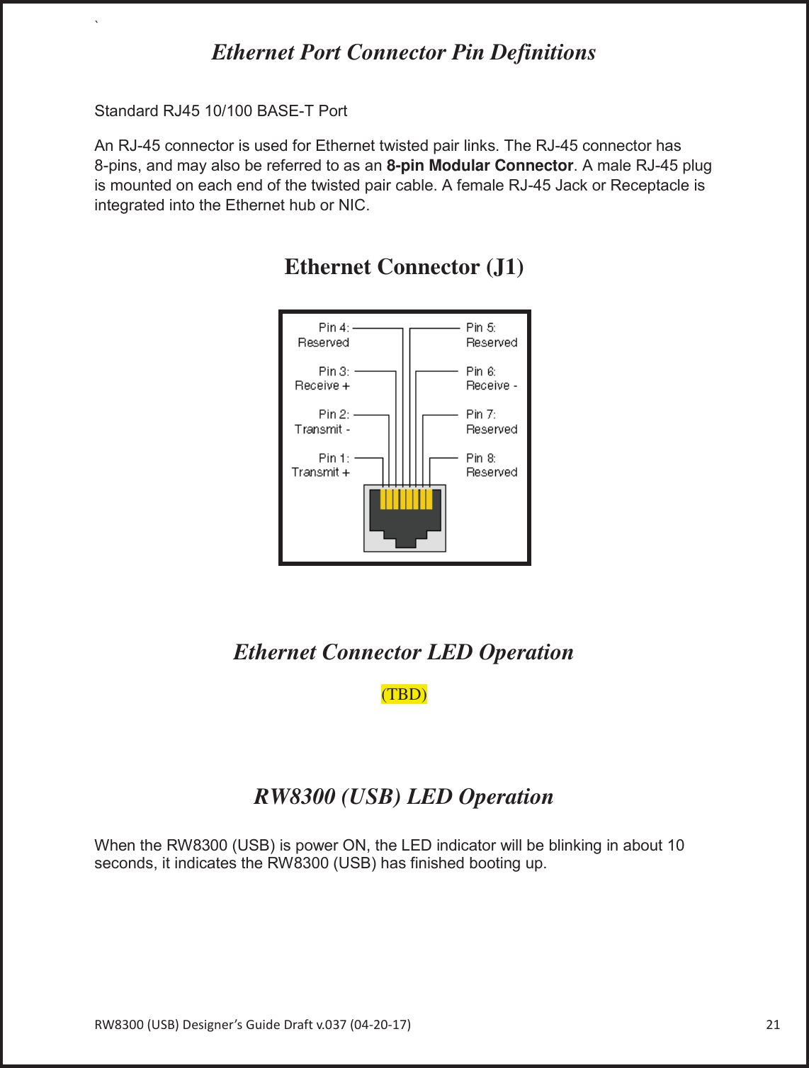 Page 21 of Radicom Research RW8300E Wireless universal adapter User Manual Ethan Frome