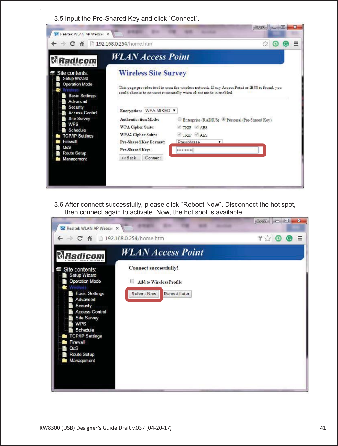 Page 41 of Radicom Research RW8300E Wireless universal adapter User Manual Ethan Frome
