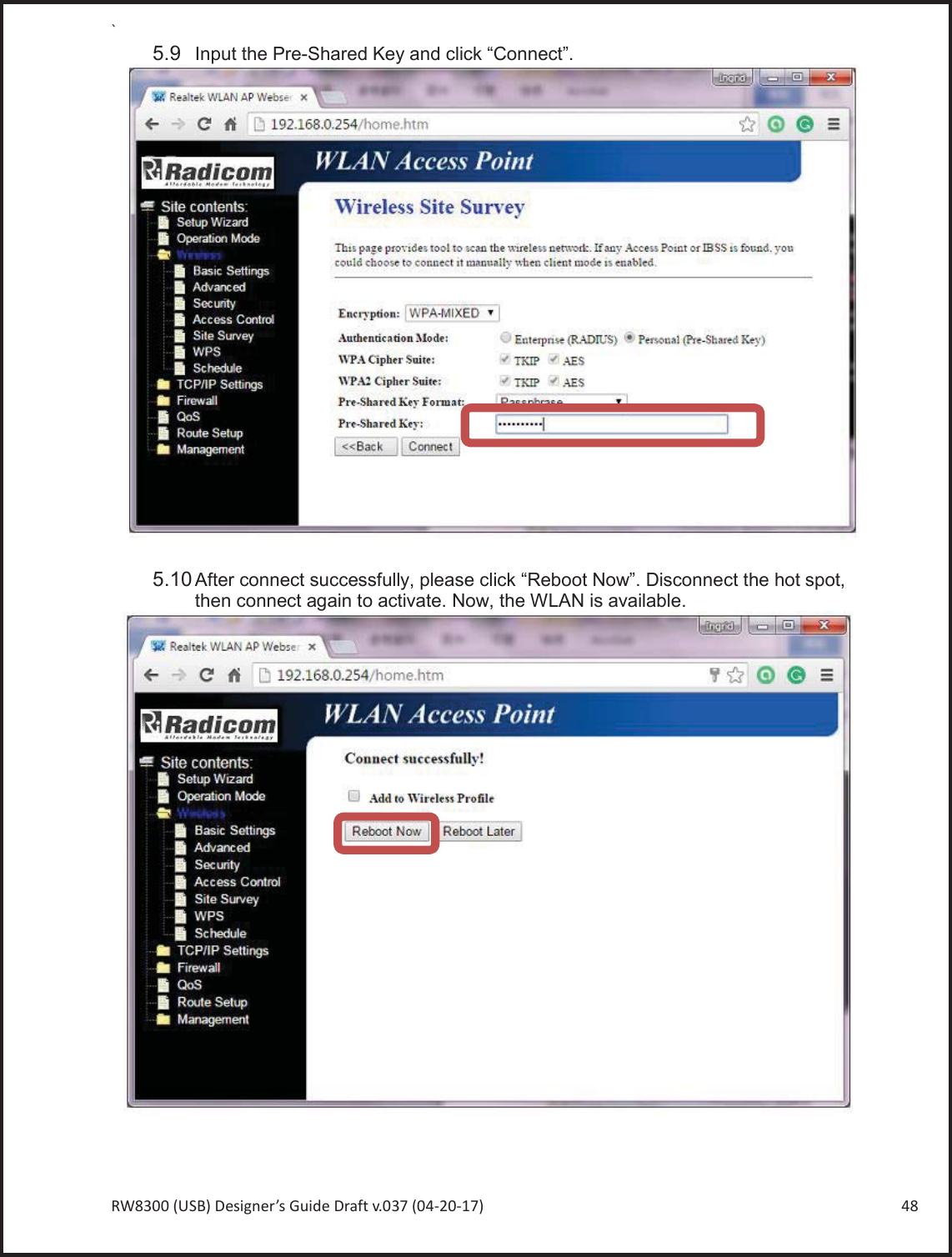 Page 48 of Radicom Research RW8300E Wireless universal adapter User Manual Ethan Frome