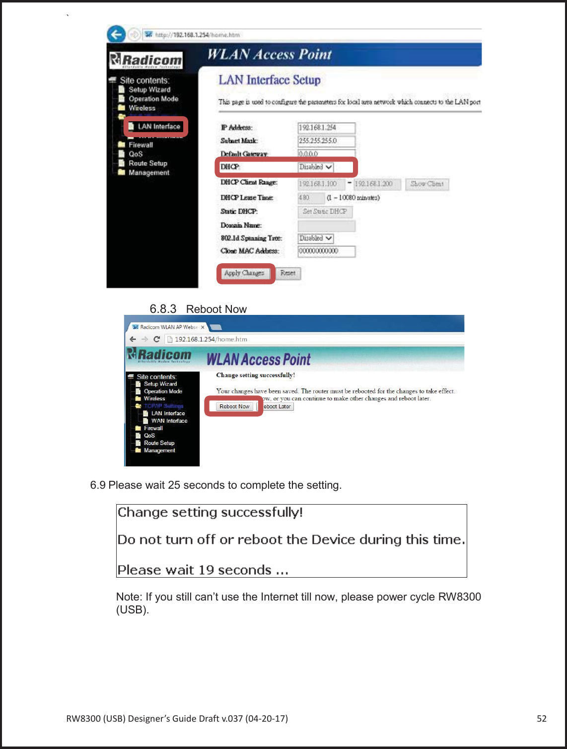 Page 52 of Radicom Research RW8300E Wireless universal adapter User Manual Ethan Frome