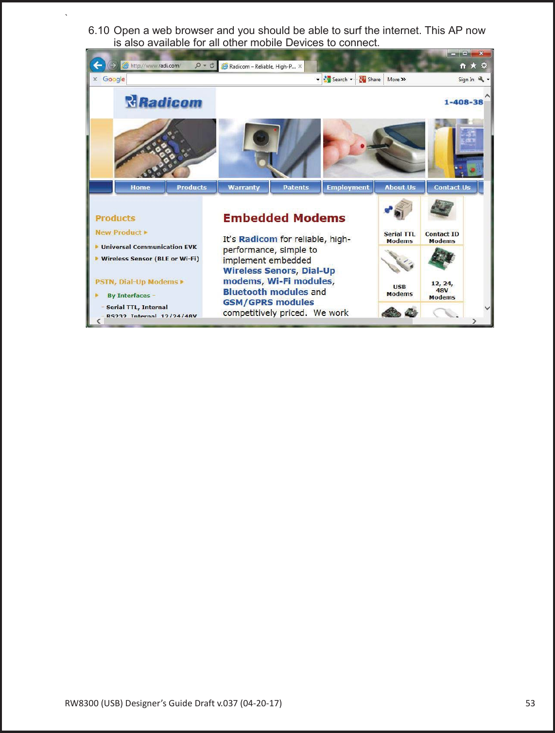 Page 53 of Radicom Research RW8300E Wireless universal adapter User Manual Ethan Frome