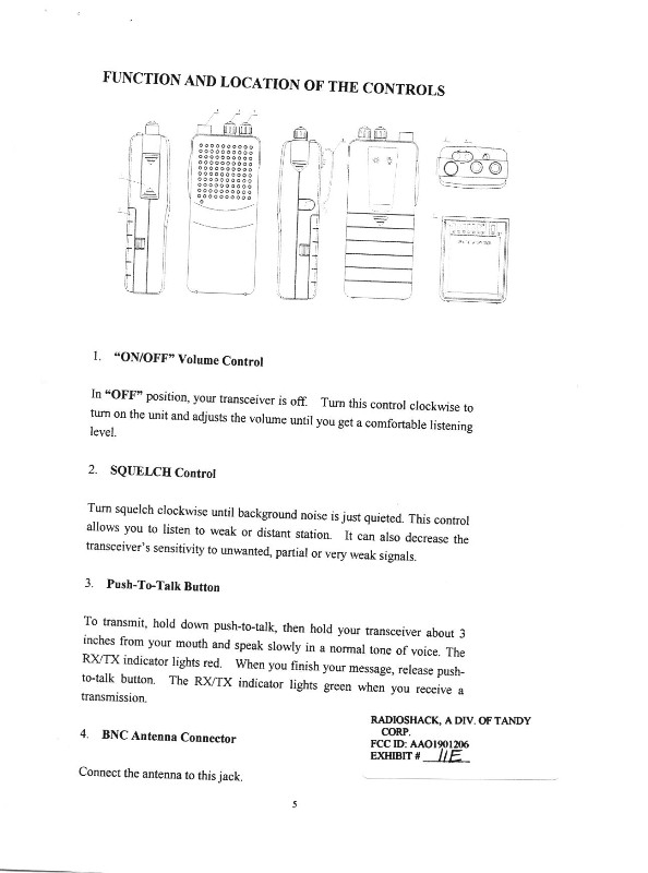 VHF TRANSCEIVER User Manual