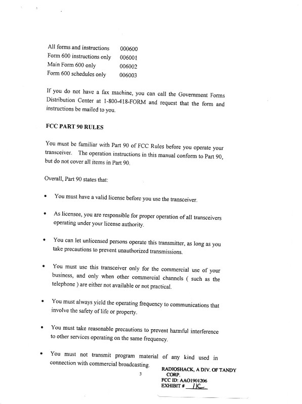 VHF TRANSCEIVER User Manual