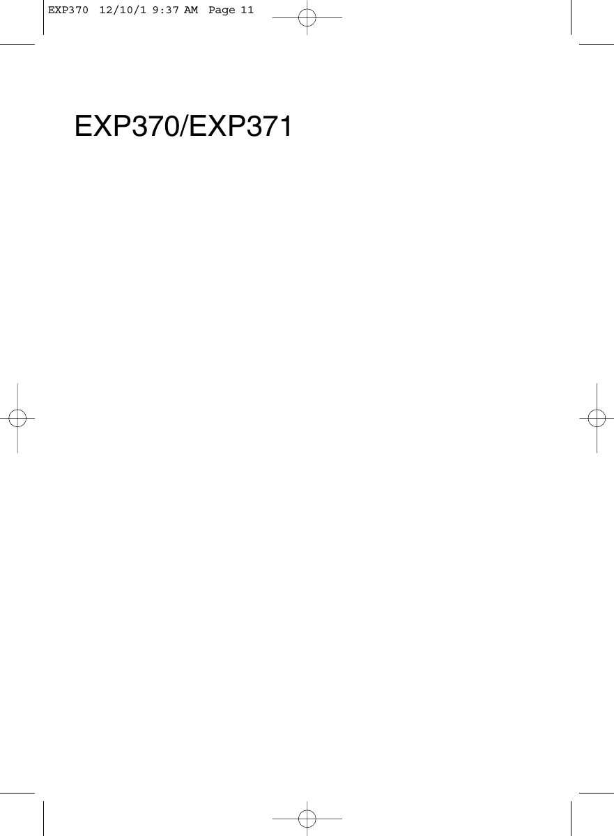 EXP370/EXP371EXP370  12/10/1 9:37 AM  Page 11