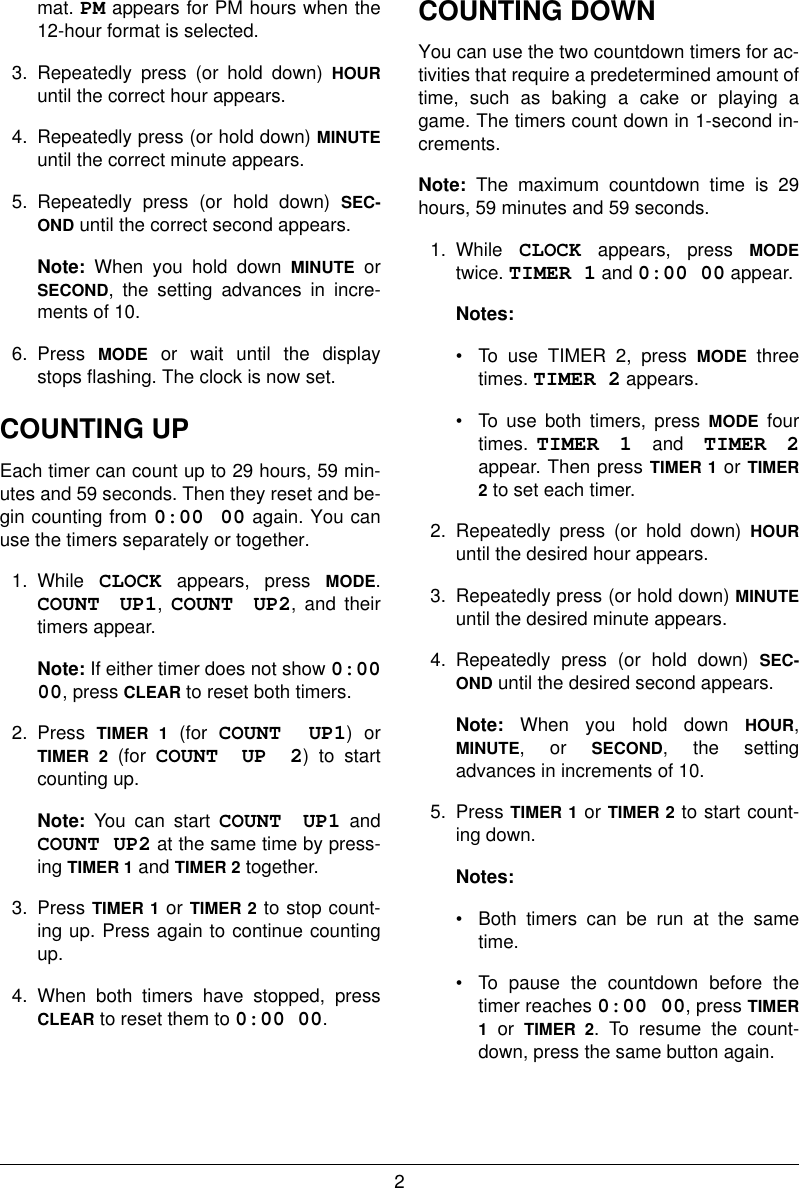 Page 2 of 4 - Radio-Shack Radio-Shack-04A01-Users-Manual- 63-898a  Radio-shack-04a01-users-manual