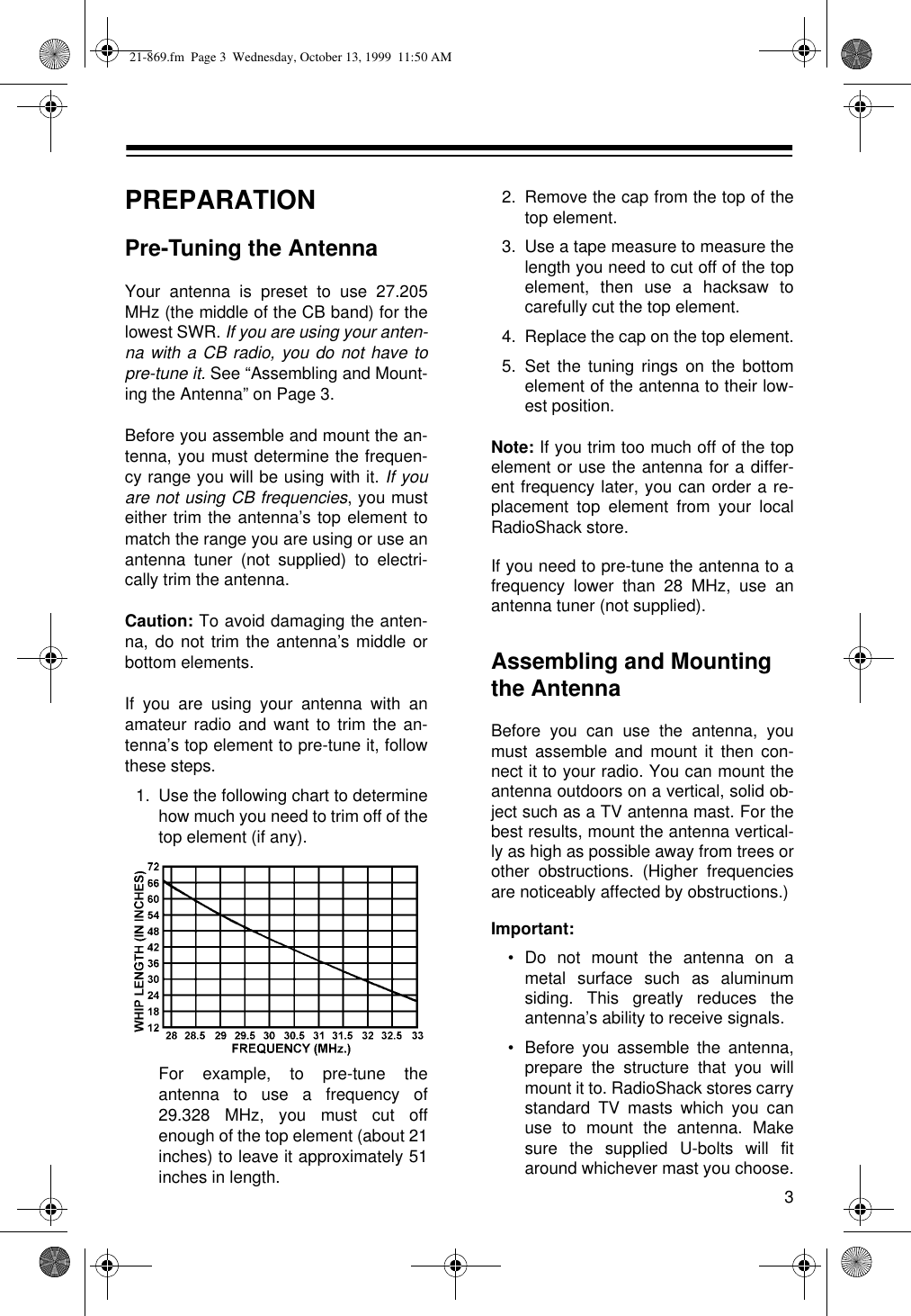 Page 3 of 8 - Radio-Shack Radio-Shack-10M-Users-Manual- Rsil'dxoi  Radio-shack-10m-users-manual