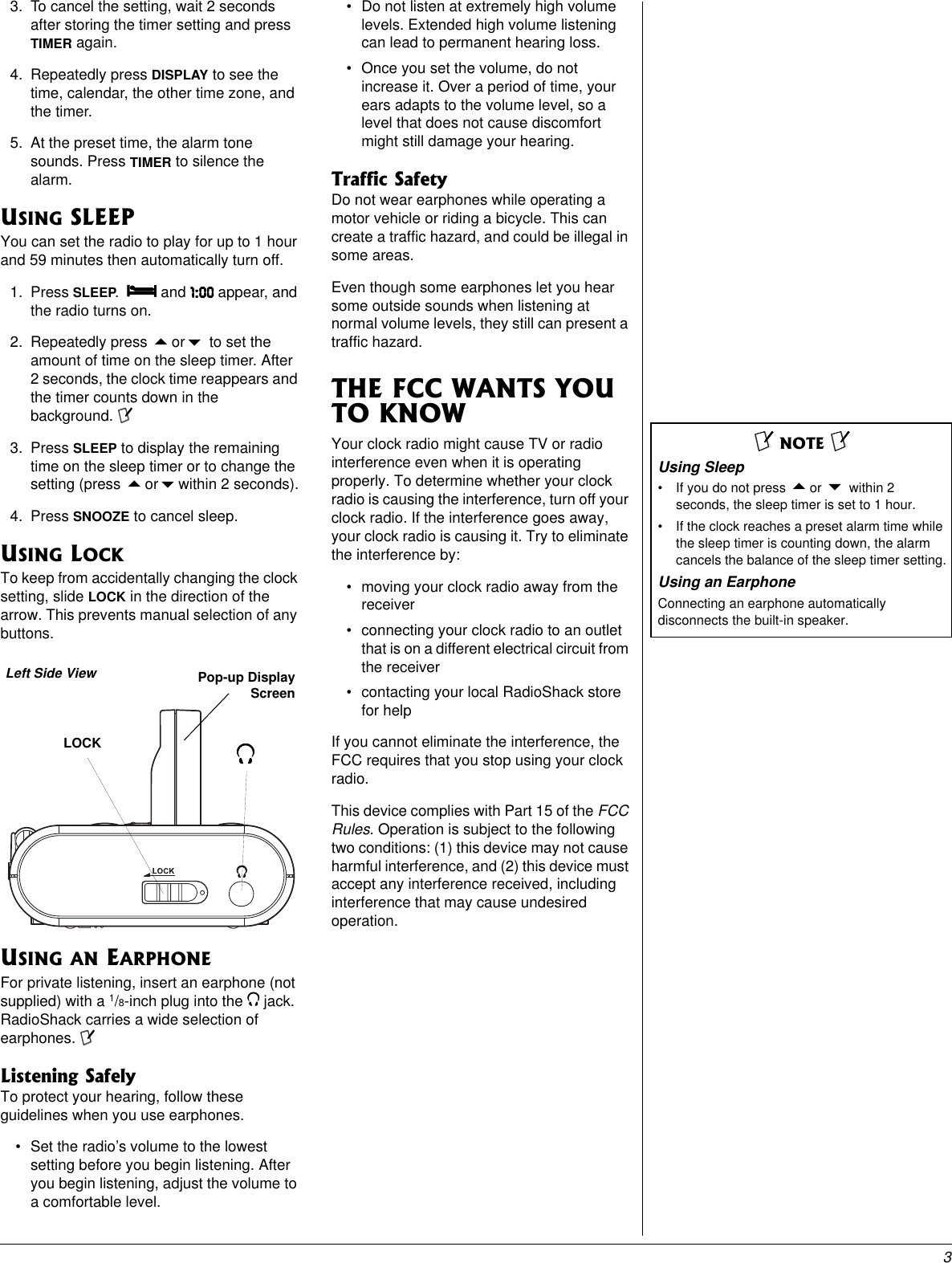 Page 3 of 4 - Radio-Shack Radio-Shack-12-220-Users-Manual- RadioShack With In-Line CircleR-no Www  Radio-shack-12-220-users-manual