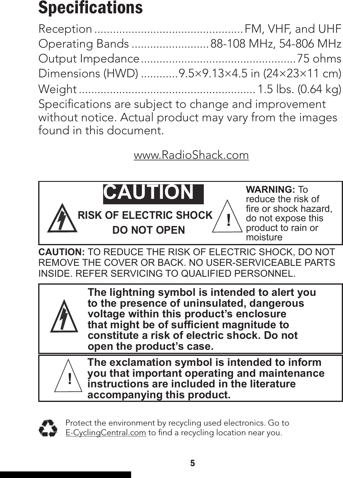 Page 5 of 6 - Radio-Shack Radio-Shack-15-246-Users-Manual-820302 ManualsLib - Makes It Easy To Find Manuals Online! User Manual