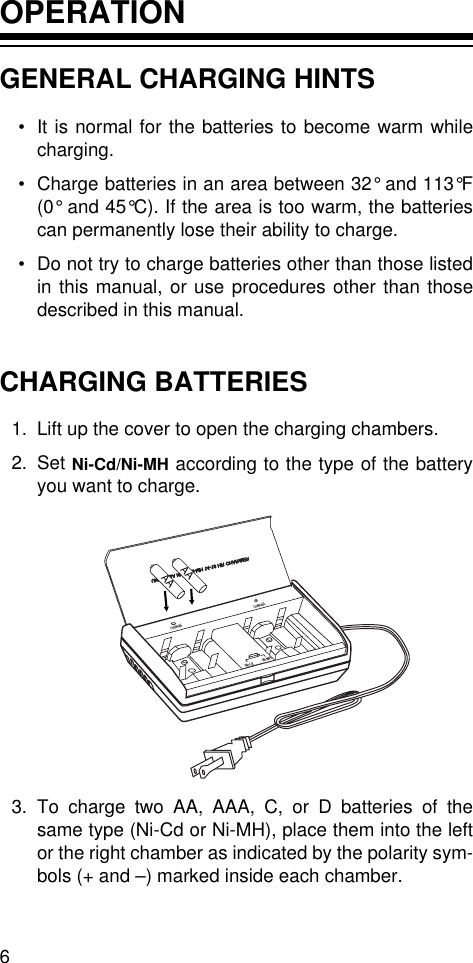 how to use radio shack battery charger